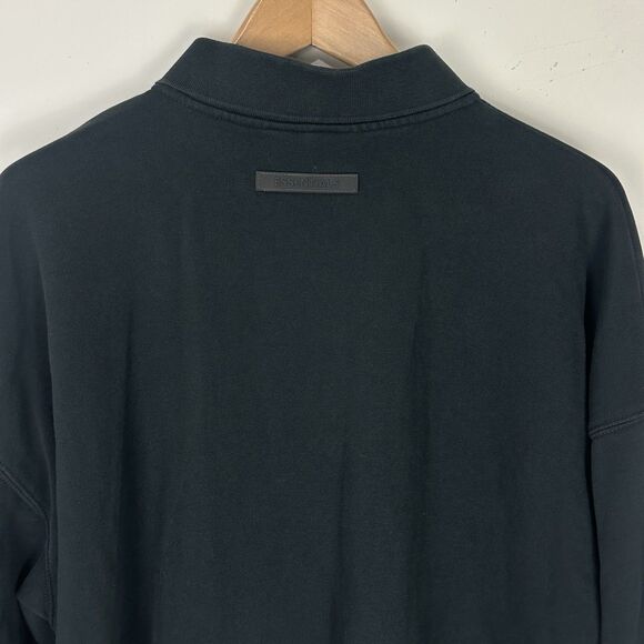 Fear Of God Essentials Polo Long Sleeve Mens Size Small  Oversized Boxy Fit - Picture 7 of 11